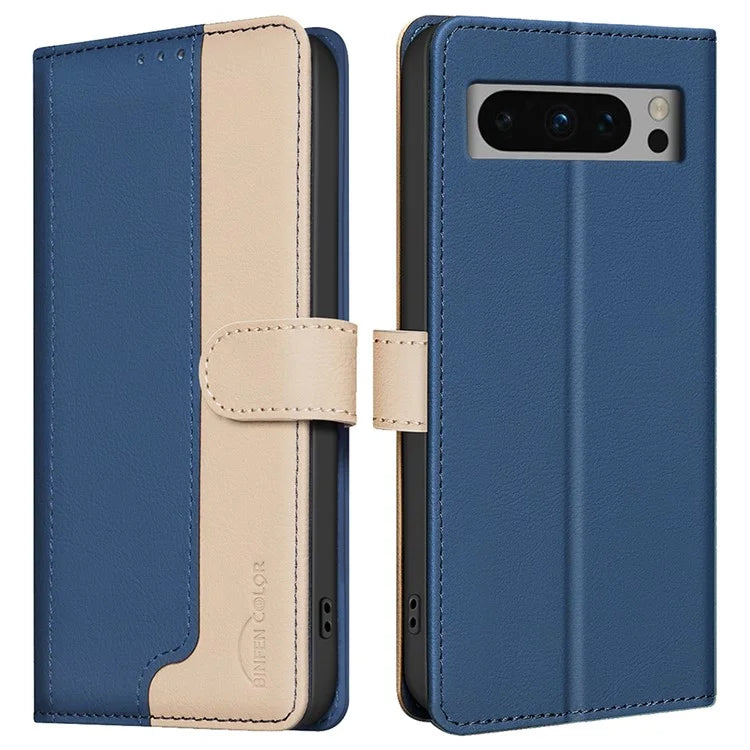 BINFEN COLOR BF33 For Google Pixel 9 Pro Case PU Leather RFID Blocking Protective Cover