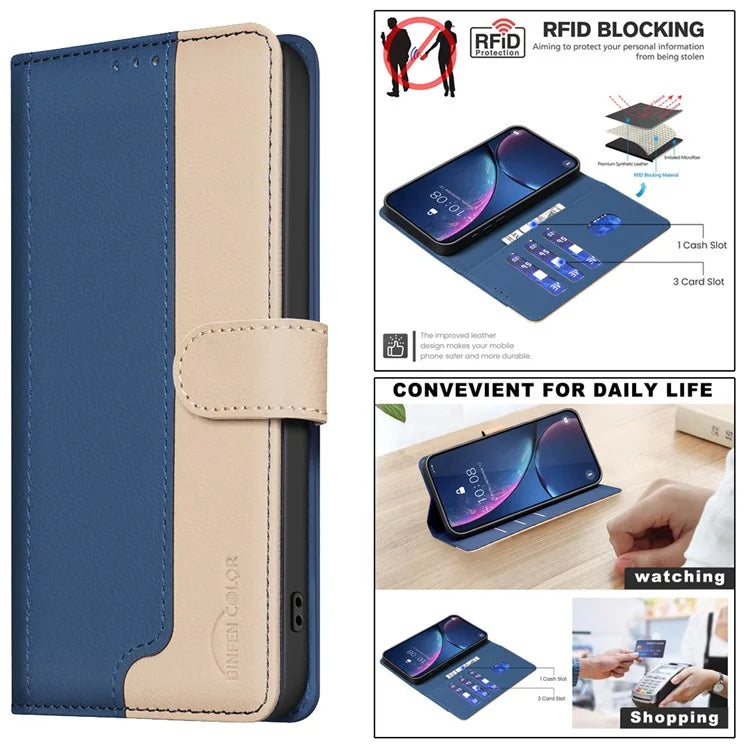 BINFEN COLOR BF33 For Google Pixel 9 Pro Case PU Leather RFID Blocking Protective Cover