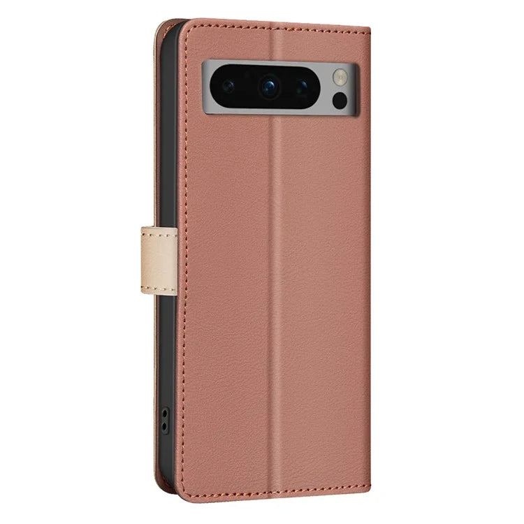 BINFEN COLOR BF33 For Google Pixel 9 Pro Case PU Leather RFID Blocking Protective Cover