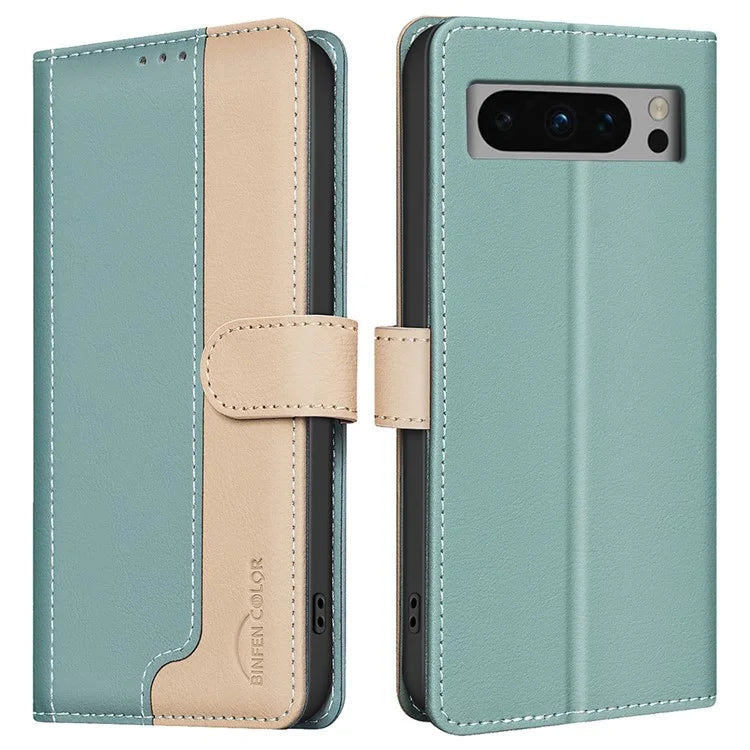 BINFEN COLOR BF33 For Google Pixel 9 Pro Case PU Leather RFID Blocking Protective Cover