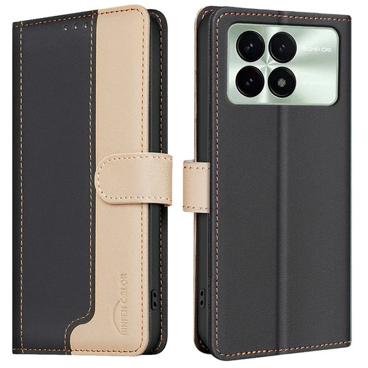 BINFEN COLOR BF33 For Xiaomi Poco F6 Pro 5G / Redmi K70 5G / K70 Pro 5G Leather Case RFID Blocking