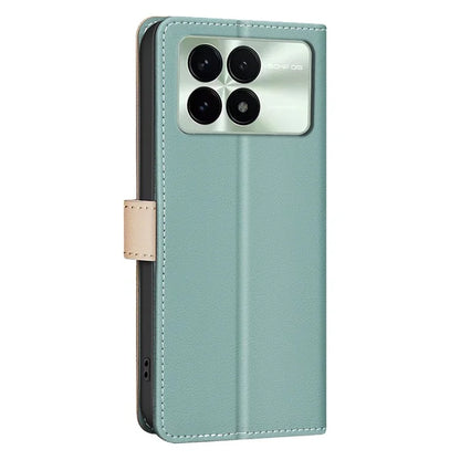 BINFEN COLOR BF33 For Xiaomi Poco F6 Pro 5G / Redmi K70 5G / K70 Pro 5G Leather Case RFID Blocking