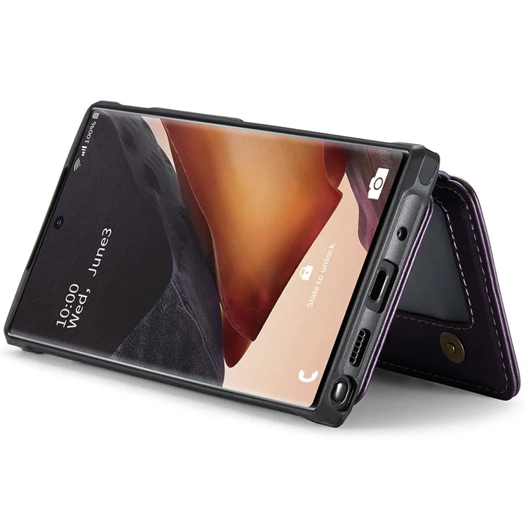 JEEHOOD J05 For Samsung Galaxy Note20 Ultra / Note20 Ultra 5G Case Detachable Card Bag
