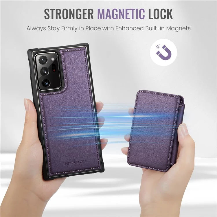 JEEHOOD J05 For Samsung Galaxy Note20 Ultra / Note20 Ultra 5G Case Detachable Card Bag