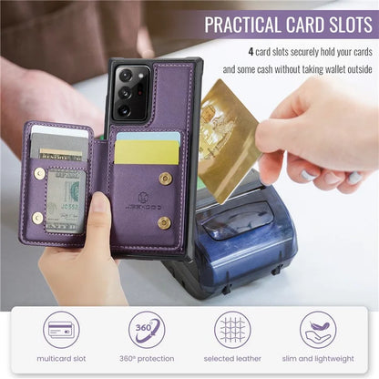 JEEHOOD J05 For Samsung Galaxy Note20 Ultra / Note20 Ultra 5G Case Detachable Card Bag