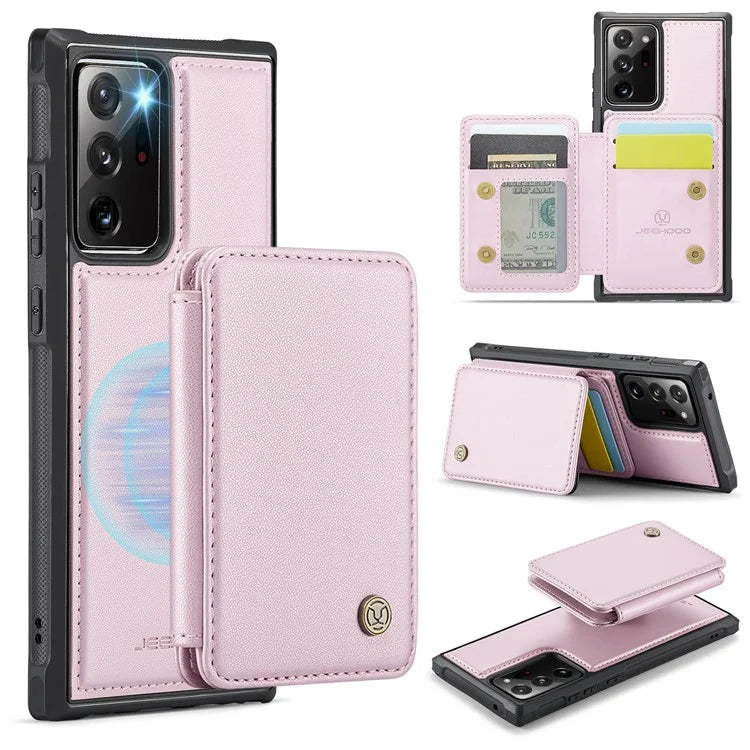 JEEHOOD J05 For Samsung Galaxy Note20 Ultra / Note20 Ultra 5G Case Detachable Card Bag