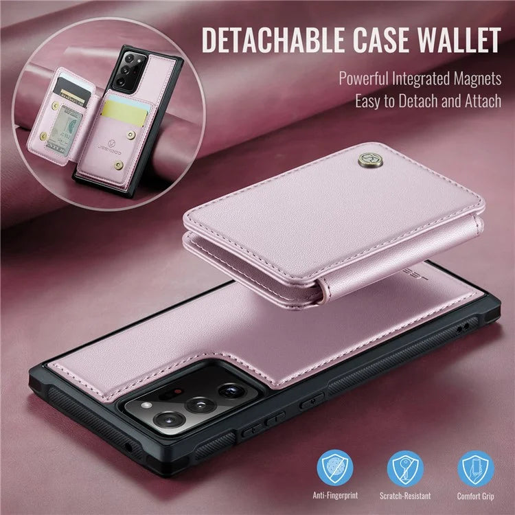 JEEHOOD J05 For Samsung Galaxy Note20 Ultra / Note20 Ultra 5G Case Detachable Card Bag
