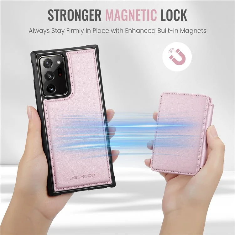 JEEHOOD J05 For Samsung Galaxy Note20 Ultra / Note20 Ultra 5G Case Detachable Card Bag
