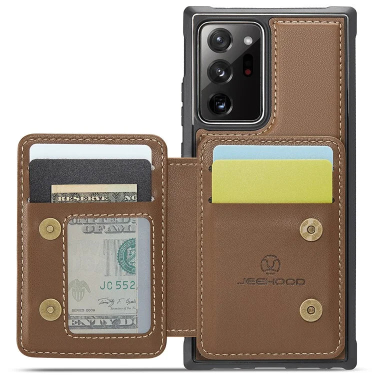 JEEHOOD J05 For Samsung Galaxy Note20 Ultra / Note20 Ultra 5G Case Detachable Card Bag