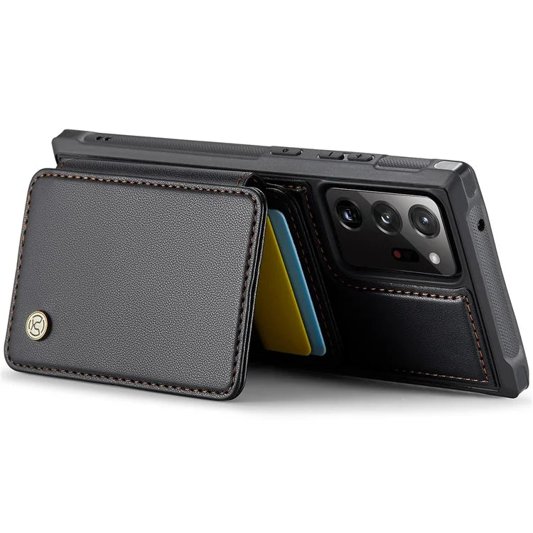 JEEHOOD J05 For Samsung Galaxy Note20 Ultra / Note20 Ultra 5G Case Detachable Card Bag