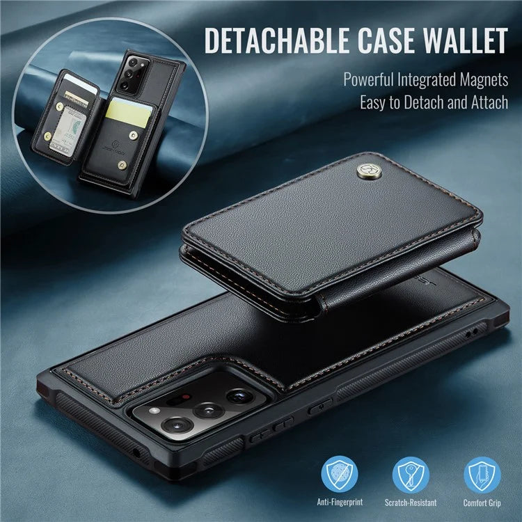 JEEHOOD J05 For Samsung Galaxy Note20 Ultra / Note20 Ultra 5G Case Detachable Card Bag