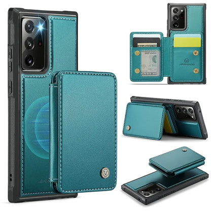 JEEHOOD J05 For Samsung Galaxy Note20 Ultra / Note20 Ultra 5G Case Detachable Card Bag