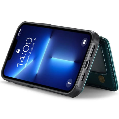 JEEHOOD J05 For iPhone 13 Pro Max Case RFID Blocking Card Bag Leather+TPU Phone Cover