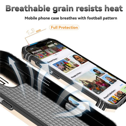 For iPhone 16 Pro Case Ring Kickstand PC+TPU Phone Cover with Camshield