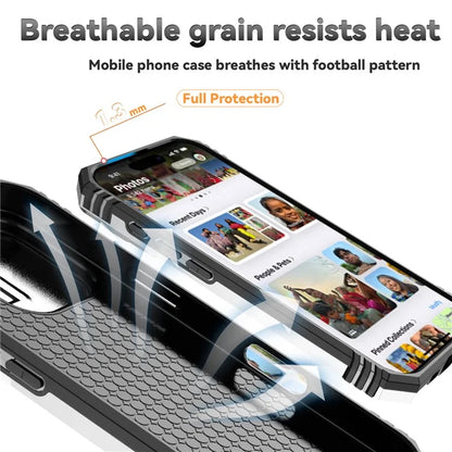 For iPhone 16 Pro Case Ring Kickstand PC+TPU Phone Cover with Camshield
