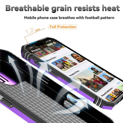 For iPhone 16 Pro Case Ring Kickstand PC+TPU Phone Cover with Camshield