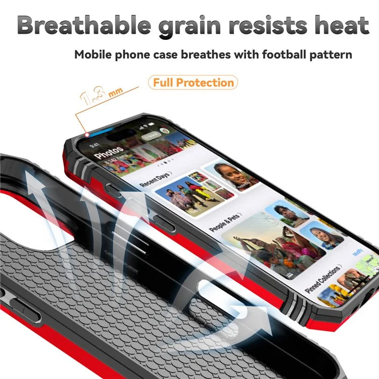 For iPhone 16 Case Ring Holder Kickstand Camshield PC+TPU Phone Cover