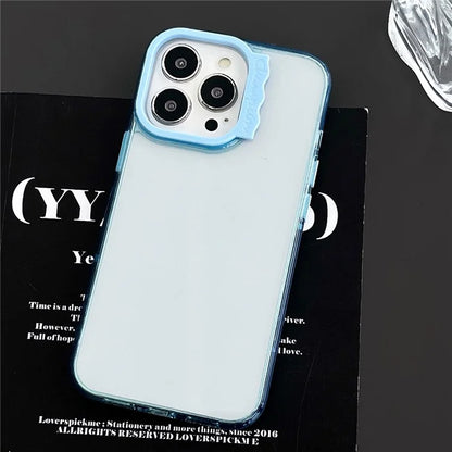 For iPhone 15 Pro Max Case Anti Scratch Hard PC Soft TPU Phone Cover