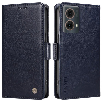 YIKATU YK-007 For Motorola Moto G85 5G / S50 Neo 5G Phone Case PU Leather Stand Anti-Drop Wallet Cover