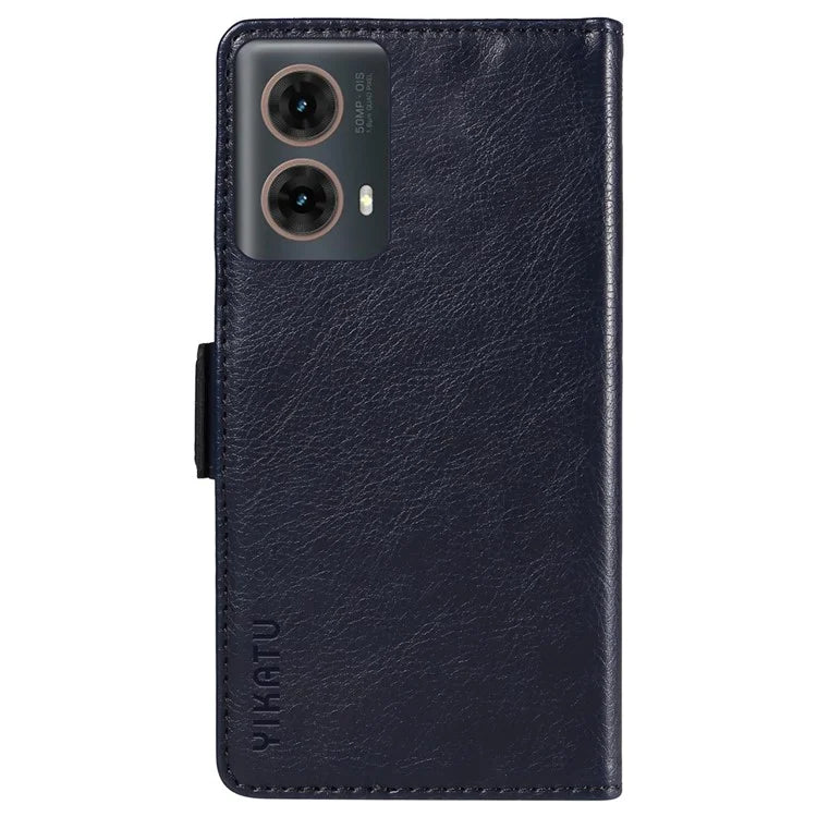YIKATU YK-007 For Motorola Moto G85 5G / S50 Neo 5G Phone Case PU Leather Stand Anti-Drop Wallet Cover