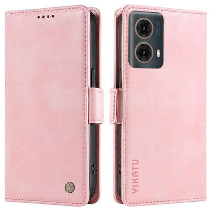 YIKATU YK-007 For Motorola Moto G85 5G / S50 Neo 5G Phone Case PU Leather Stand Anti-Drop Wallet Cover