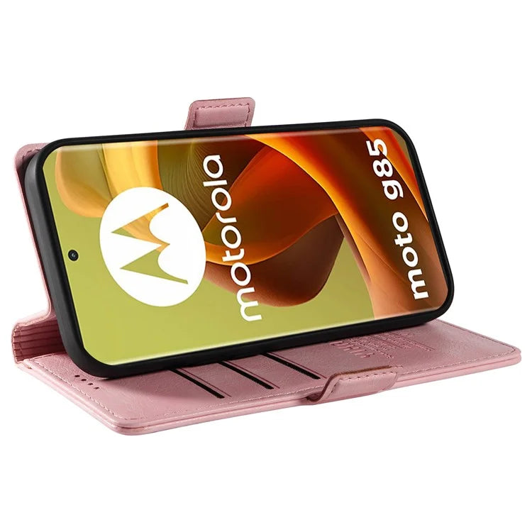 YIKATU YK-007 For Motorola Moto G85 5G / S50 Neo 5G Phone Case PU Leather Stand Anti-Drop Wallet Cover