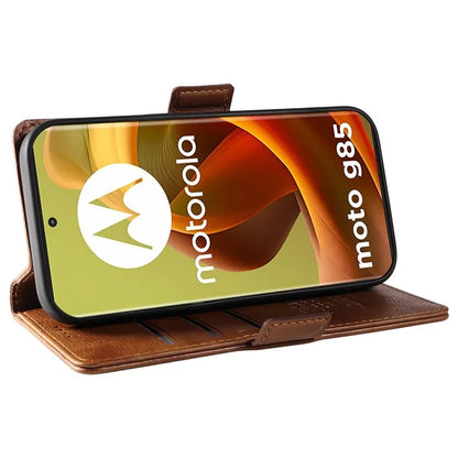 YIKATU YK-007 For Motorola Moto G85 5G / S50 Neo 5G Phone Case PU Leather Stand Anti-Drop Wallet Cover