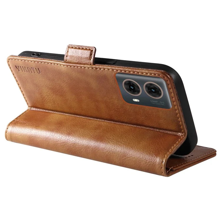 YIKATU YK-007 For Motorola Moto G85 5G / S50 Neo 5G Phone Case PU Leather Stand Anti-Drop Wallet Cover