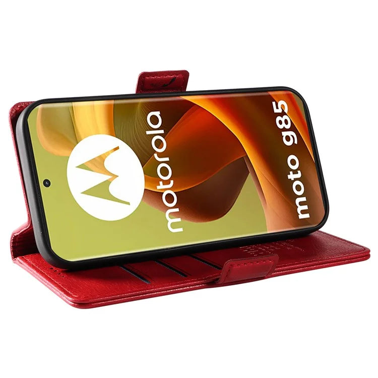 YIKATU YK-007 For Motorola Moto G85 5G / S50 Neo 5G Phone Case PU Leather Stand Anti-Drop Wallet Cover
