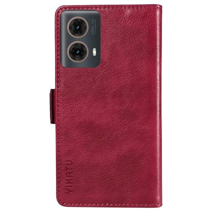 YIKATU YK-007 For Motorola Moto G85 5G / S50 Neo 5G Phone Case PU Leather Stand Anti-Drop Wallet Cover