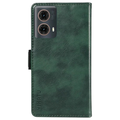 YIKATU YK-007 For Motorola Moto G85 5G / S50 Neo 5G Phone Case PU Leather Stand Anti-Drop Wallet Cover