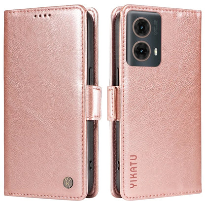 YIKATU YK-007 For Motorola Moto G85 5G / S50 Neo 5G Phone Case PU Leather Stand Anti-Drop Wallet Cover