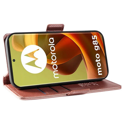 YIKATU YK-007 For Motorola Moto G85 5G / S50 Neo 5G Phone Case PU Leather Stand Anti-Drop Wallet Cover