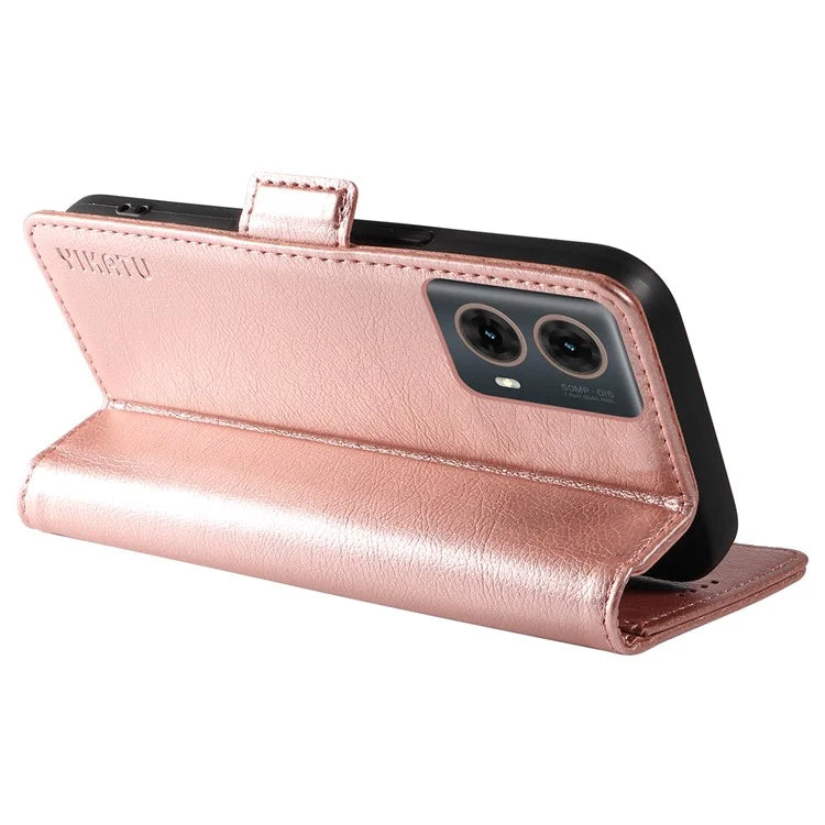 YIKATU YK-007 For Motorola Moto G85 5G / S50 Neo 5G Phone Case PU Leather Stand Anti-Drop Wallet Cover