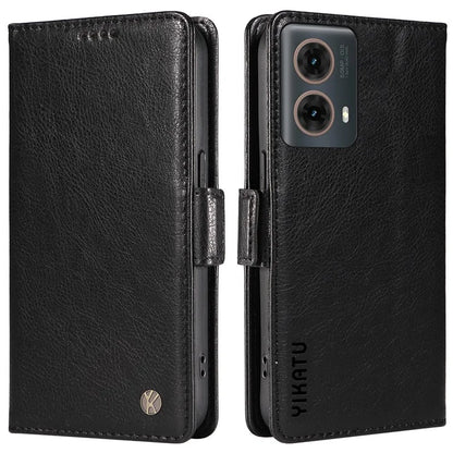 YIKATU YK-007 For Motorola Moto G85 5G / S50 Neo 5G Phone Case PU Leather Stand Anti-Drop Wallet Cover