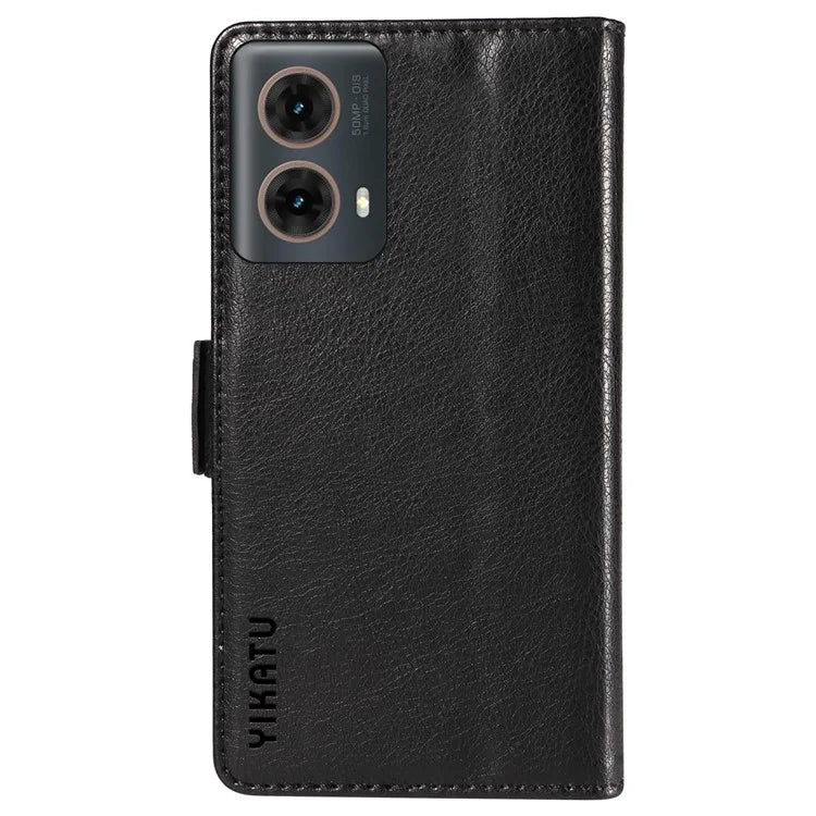 YIKATU YK-007 For Motorola Moto G85 5G / S50 Neo 5G Phone Case PU Leather Stand Anti-Drop Wallet Cover