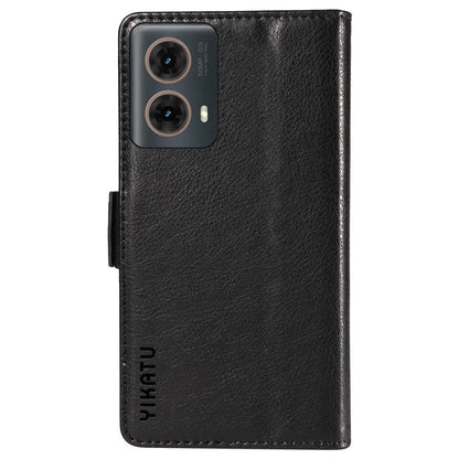 YIKATU YK-007 For Motorola Moto G85 5G / S50 Neo 5G Phone Case PU Leather Stand Anti-Drop Wallet Cover