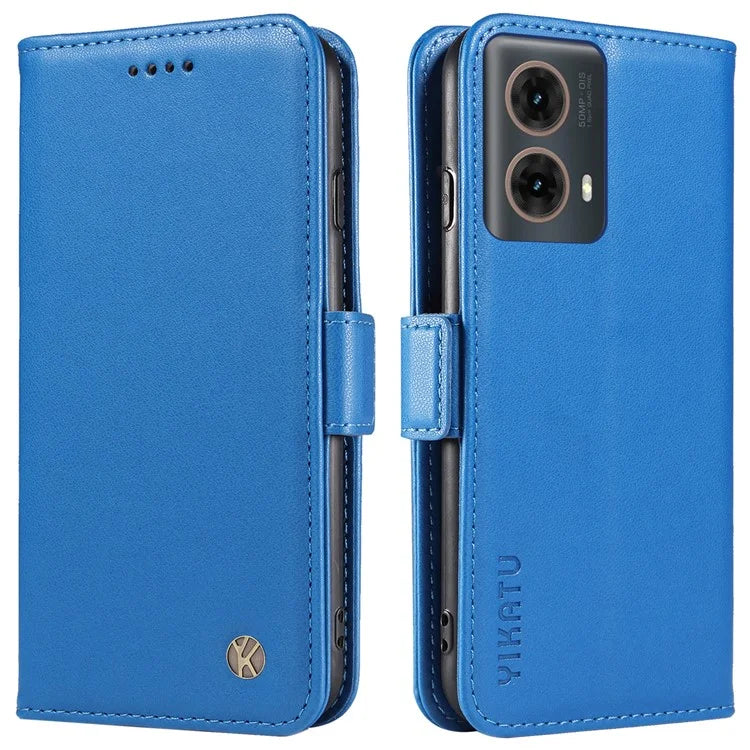 YIKATU YK-003 For Motorola Moto G85 5G / S50 Neo 5G Case PU Leather Phone Cover with Wallet Stand