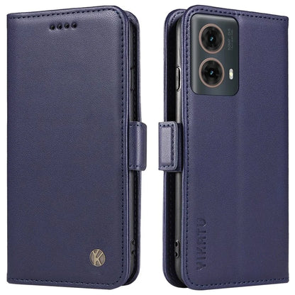 YIKATU YK-003 For Motorola Moto G85 5G / S50 Neo 5G Case PU Leather Phone Cover with Wallet Stand