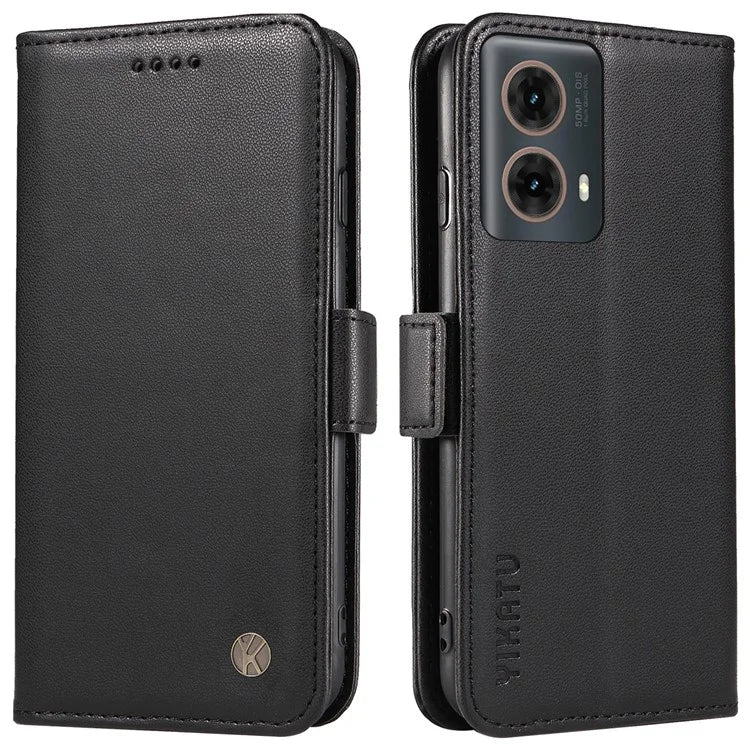 YIKATU YK-003 For Motorola Moto G85 5G / S50 Neo 5G Case PU Leather Phone Cover with Wallet Stand