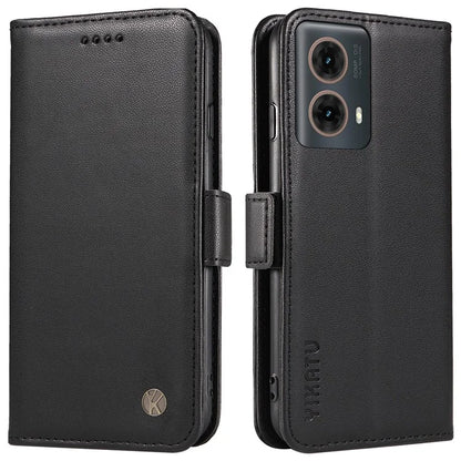 YIKATU YK-003 For Motorola Moto G85 5G / S50 Neo 5G Case PU Leather Phone Cover with Wallet Stand