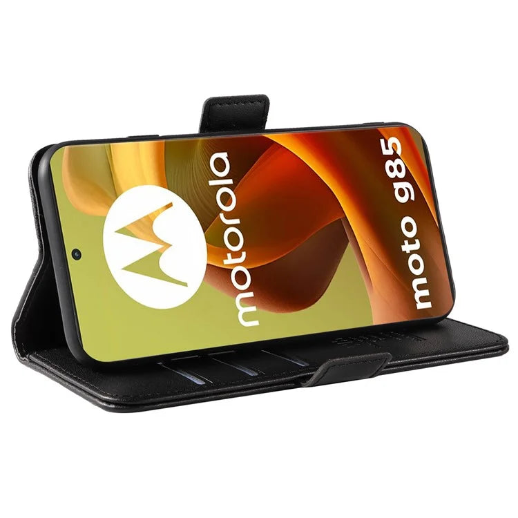 YIKATU YK-003 For Motorola Moto G85 5G / S50 Neo 5G Case PU Leather Phone Cover with Wallet Stand