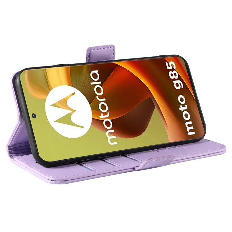 YIKATU YK-003 For Motorola Moto G85 5G / S50 Neo 5G Case PU Leather Phone Cover with Wallet Stand