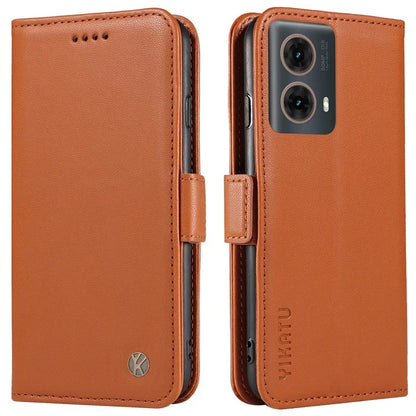 YIKATU YK-003 For Motorola Moto G85 5G / S50 Neo 5G Case PU Leather Phone Cover with Wallet Stand
