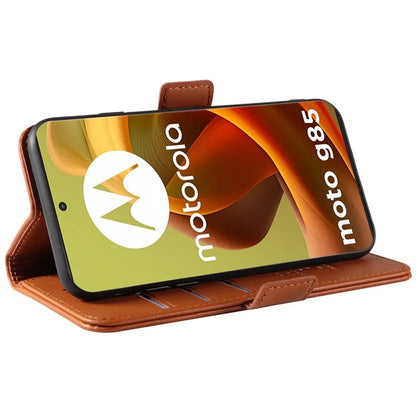 YIKATU YK-003 For Motorola Moto G85 5G / S50 Neo 5G Case PU Leather Phone Cover with Wallet Stand