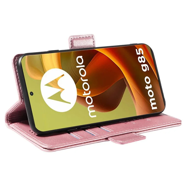 YIKATU YK-003 For Motorola Moto G85 5G / S50 Neo 5G Case PU Leather Phone Cover with Wallet Stand