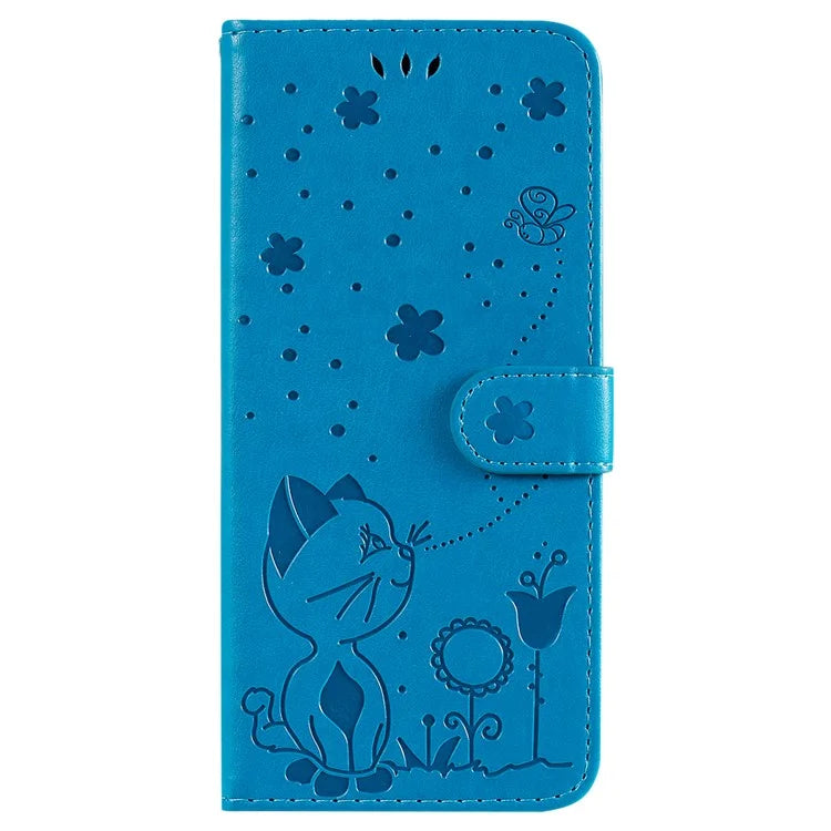 KT Imprinting Flower Series-4 For Motorola Moto G85 5G / S50 Neo 5G Phone Case Imprinted Leather Stand Cover