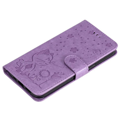 KT Imprinting Flower Series-4 For Motorola Moto G85 5G / S50 Neo 5G Phone Case Imprinted Leather Stand Cover