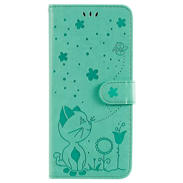 KT Imprinting Flower Series-4 For Motorola Moto G85 5G / S50 Neo 5G Phone Case Imprinted Leather Stand Cover