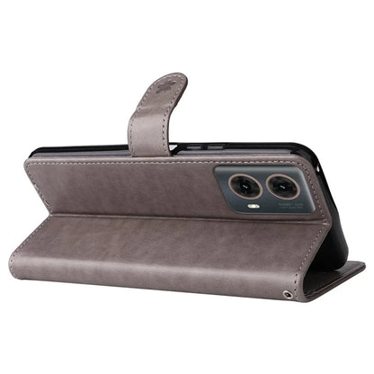 KT Imprinting Flower Series-4 For Motorola Moto G85 5G / S50 Neo 5G Phone Case Imprinted Leather Stand Cover